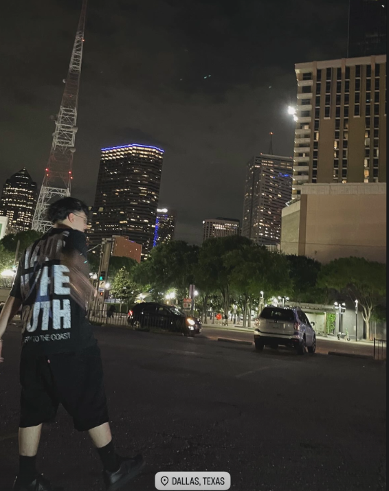 Merch tee in downtown Dallas